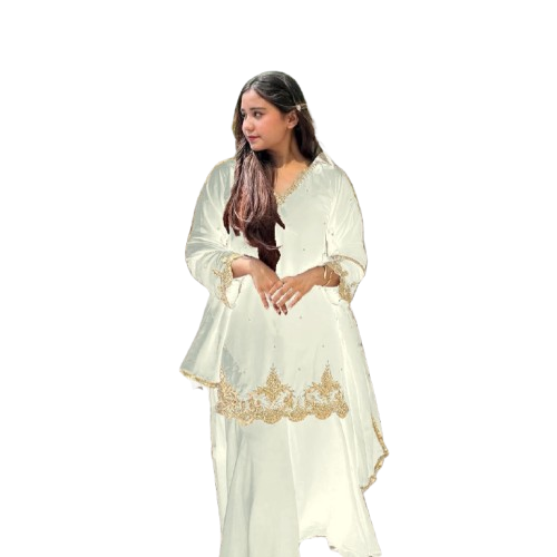 Party Wear Top-Palazzo Set with Dupatta – sharara pants