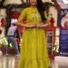 Indu Embroidered Reyon Slub Dress