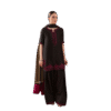 Crepe Top & Farshi Palazzo with Dupatta Set