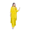 Crepe Satin Top, Farshi & Dupatta Set