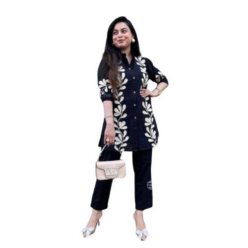 Elegance Redefined in Embroidered Grace – COAT SET