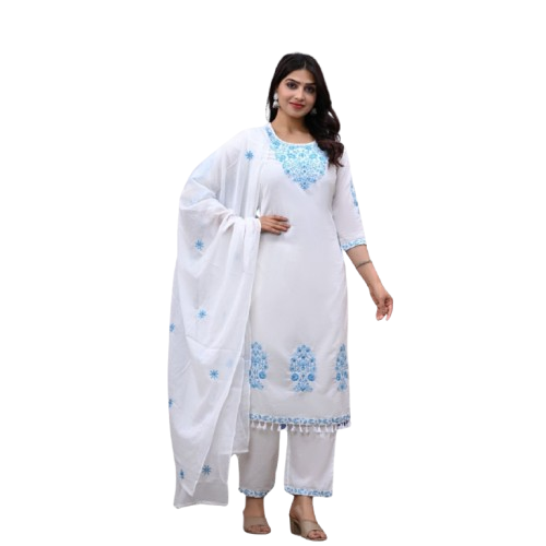 Summer Bloom – Embroidered 3-Piece Suit in 3 Shades
